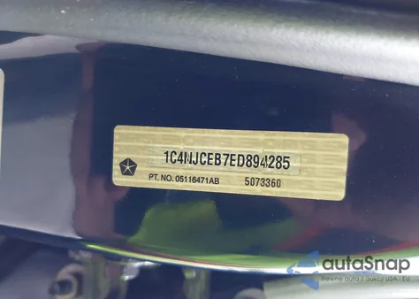 2014 Jeep Compass Latitude from USA, damaged, VIN 1C4NJCEB7ED894285